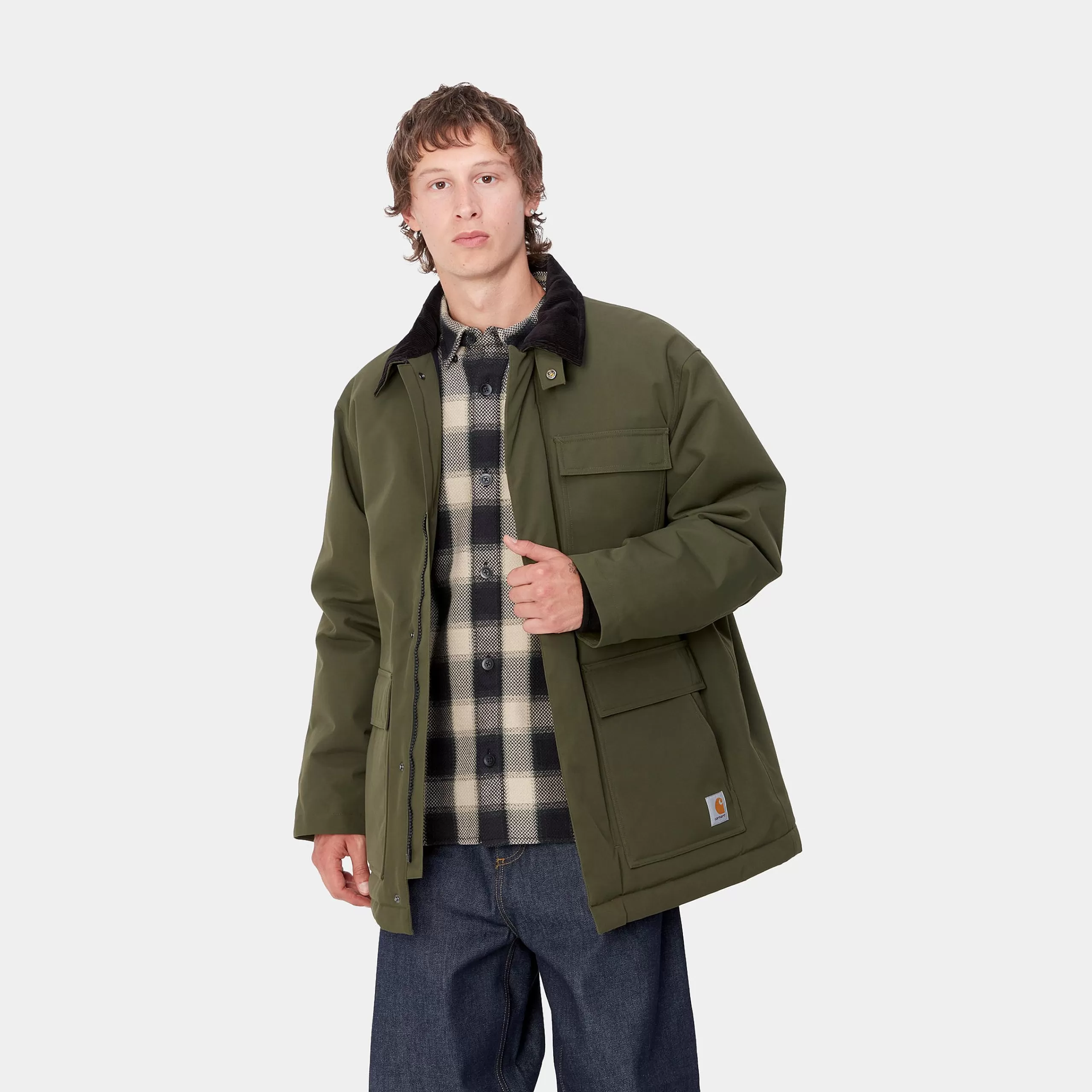 Flash Sale Carhartt WIP Clarton Coat Office Green / Black