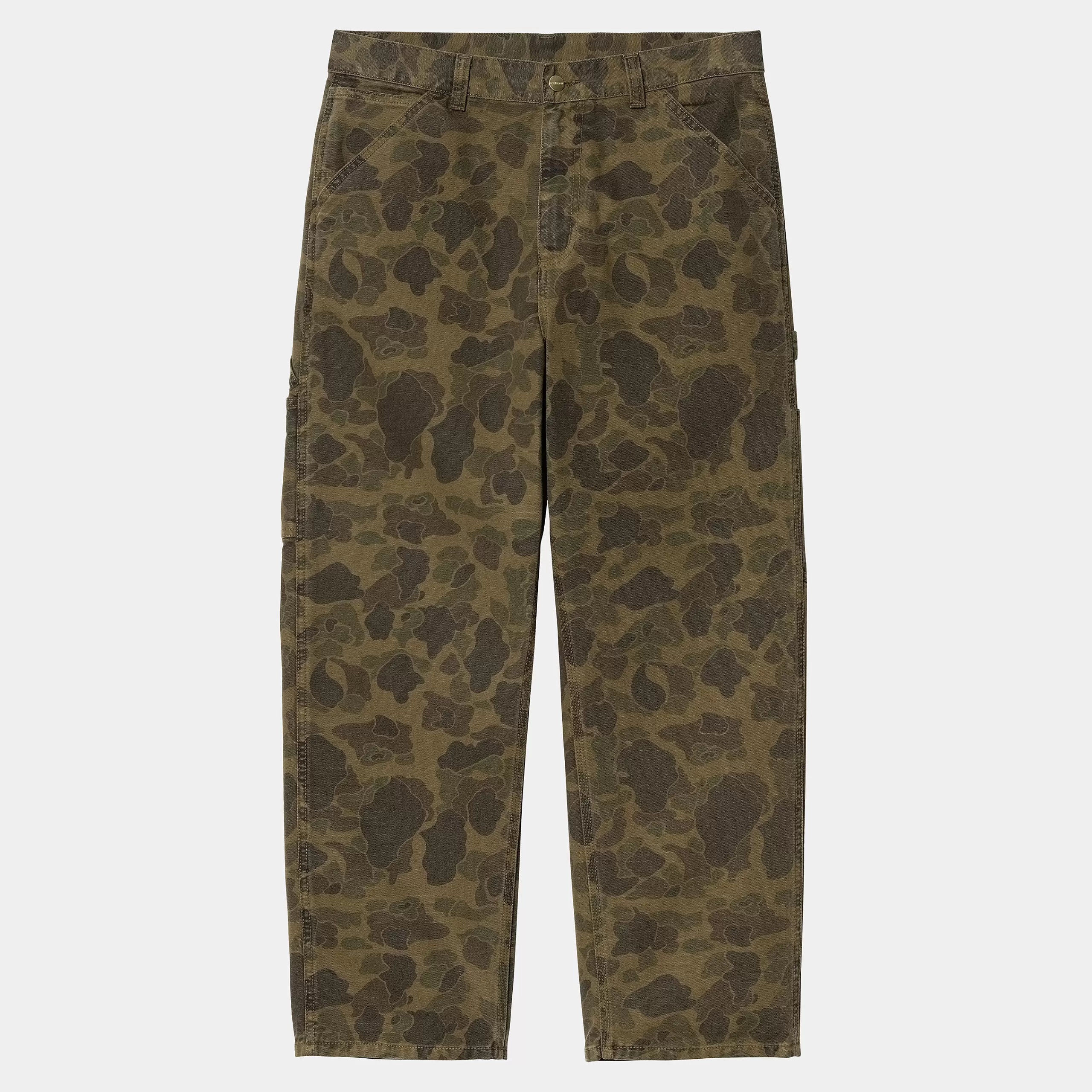 Best Carhartt WIP Duck Single Knee Pant Camo Duck, Green / Office Green
