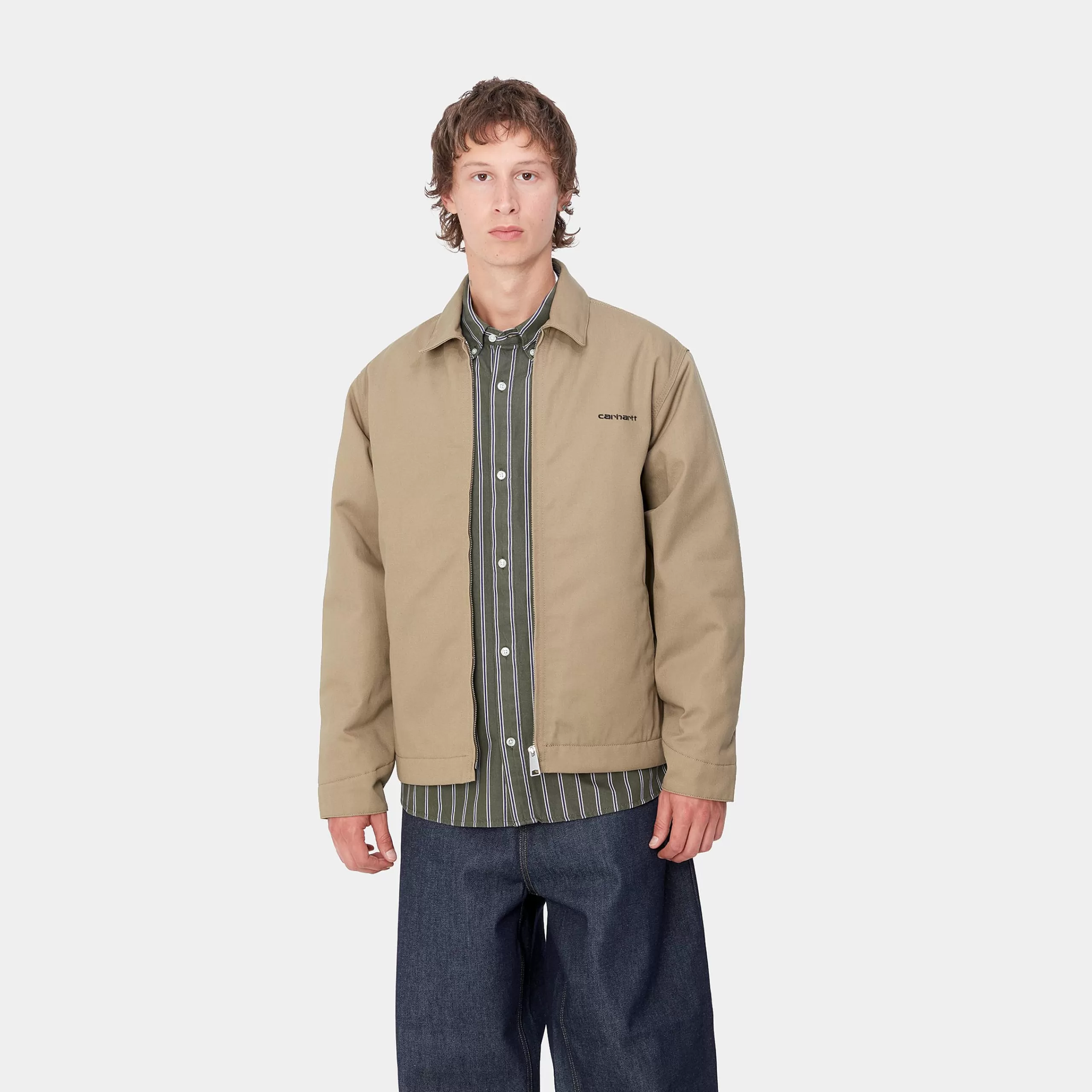 Discount Carhartt WIP Module Script Jacket Leather / Black