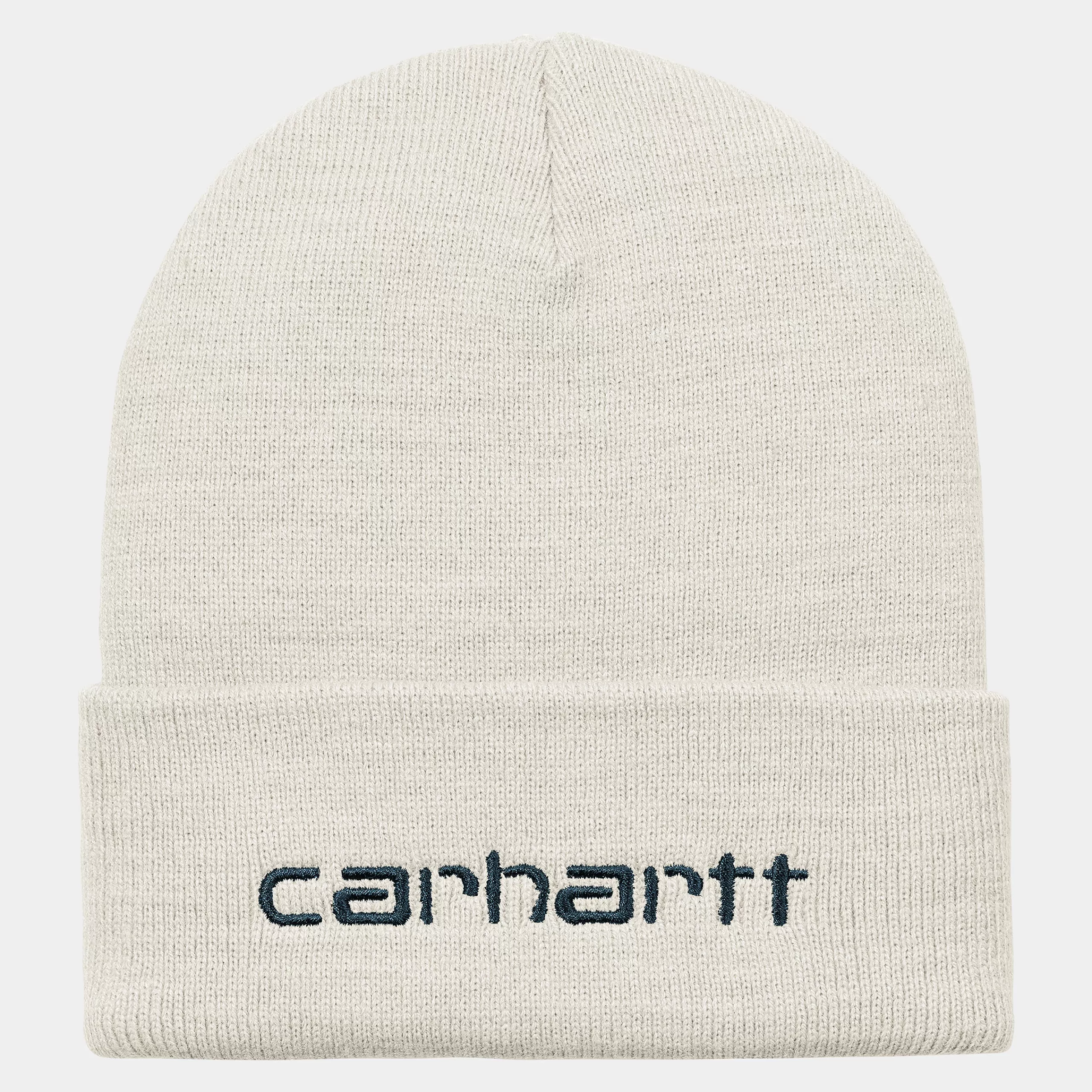 Clearance Carhartt WIP Script Beanie Wax / Duck Blue