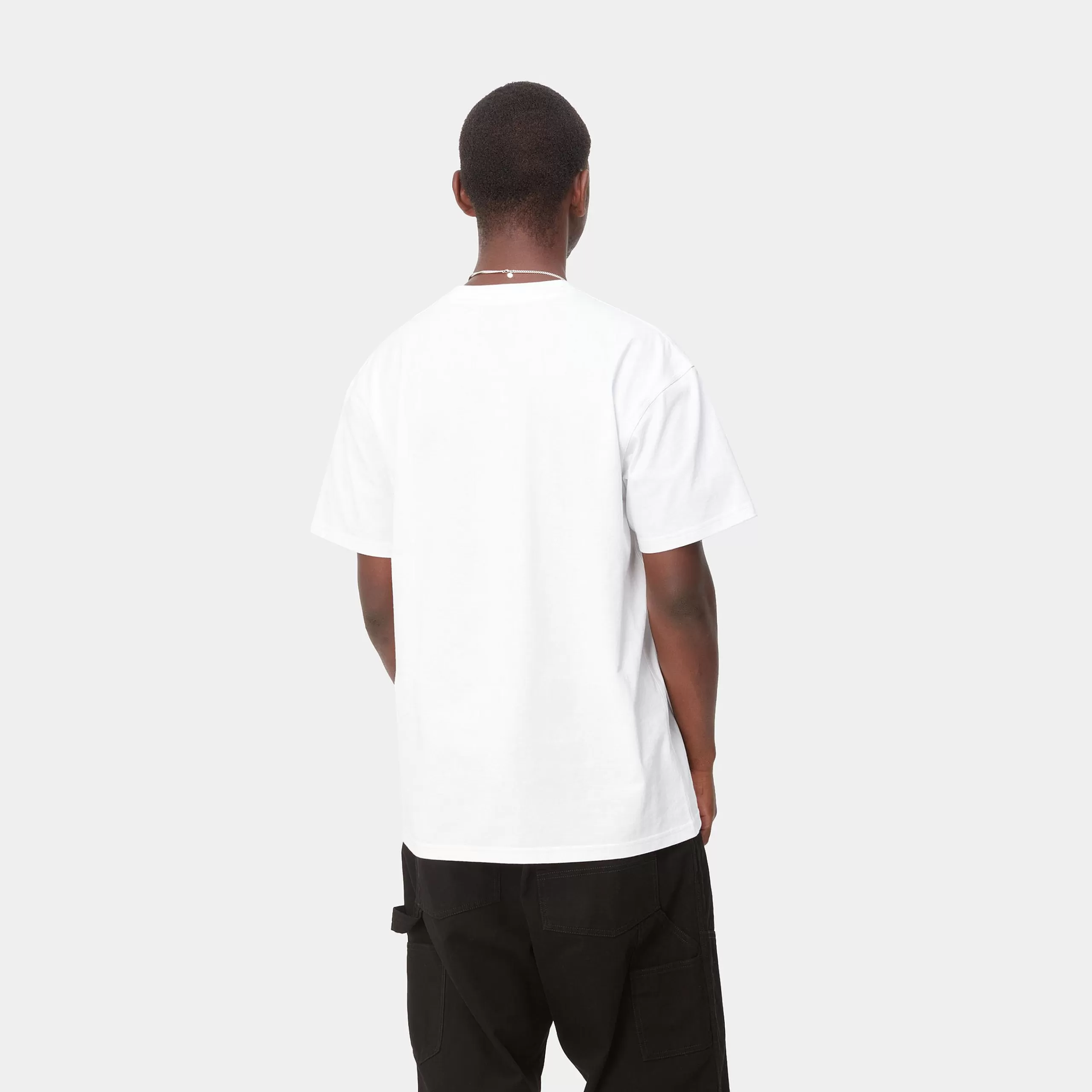 Outlet Carhartt WIP S/S American Script T-Shirt White