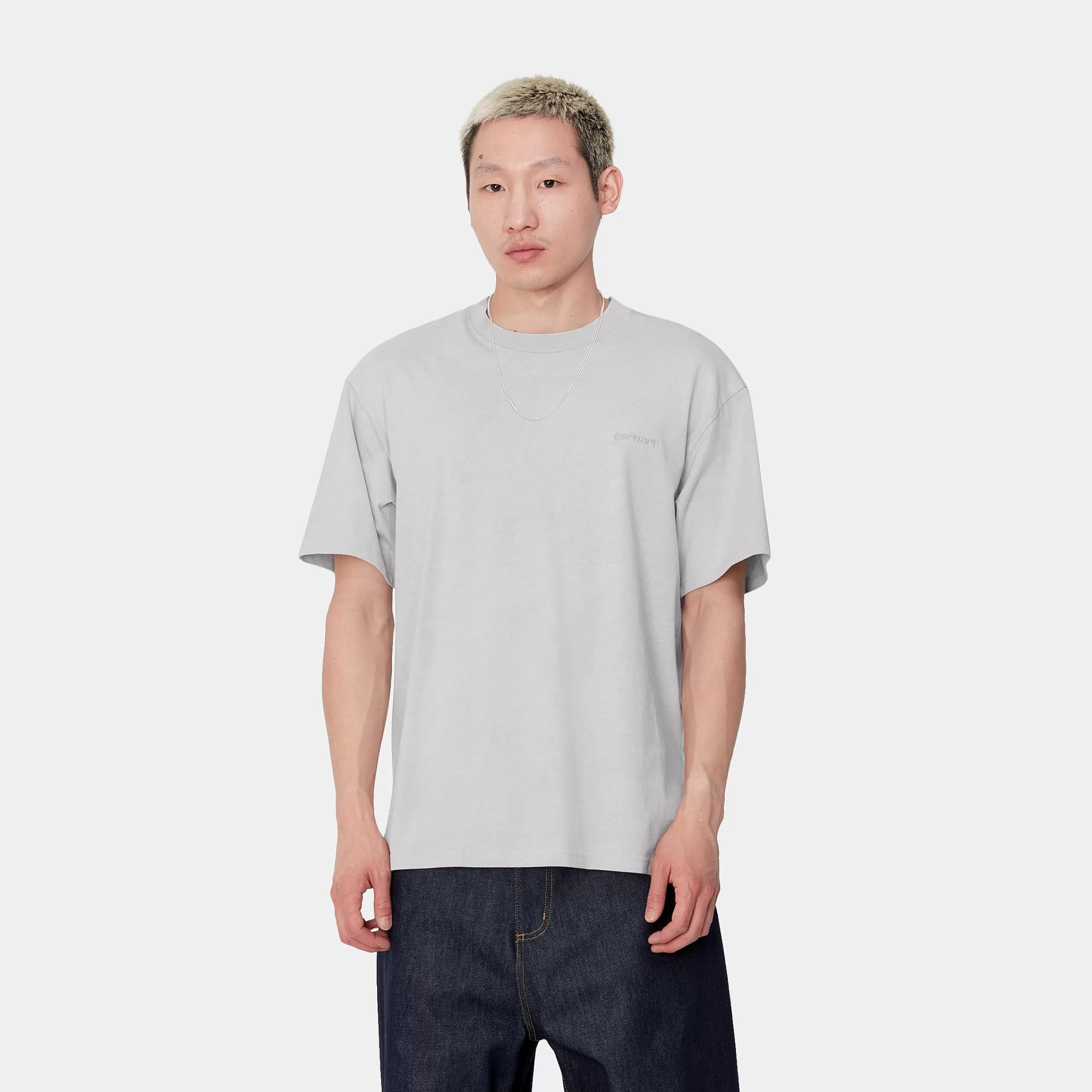 Outlet Carhartt WIP S/S Duster Script T-Shirt Basalt