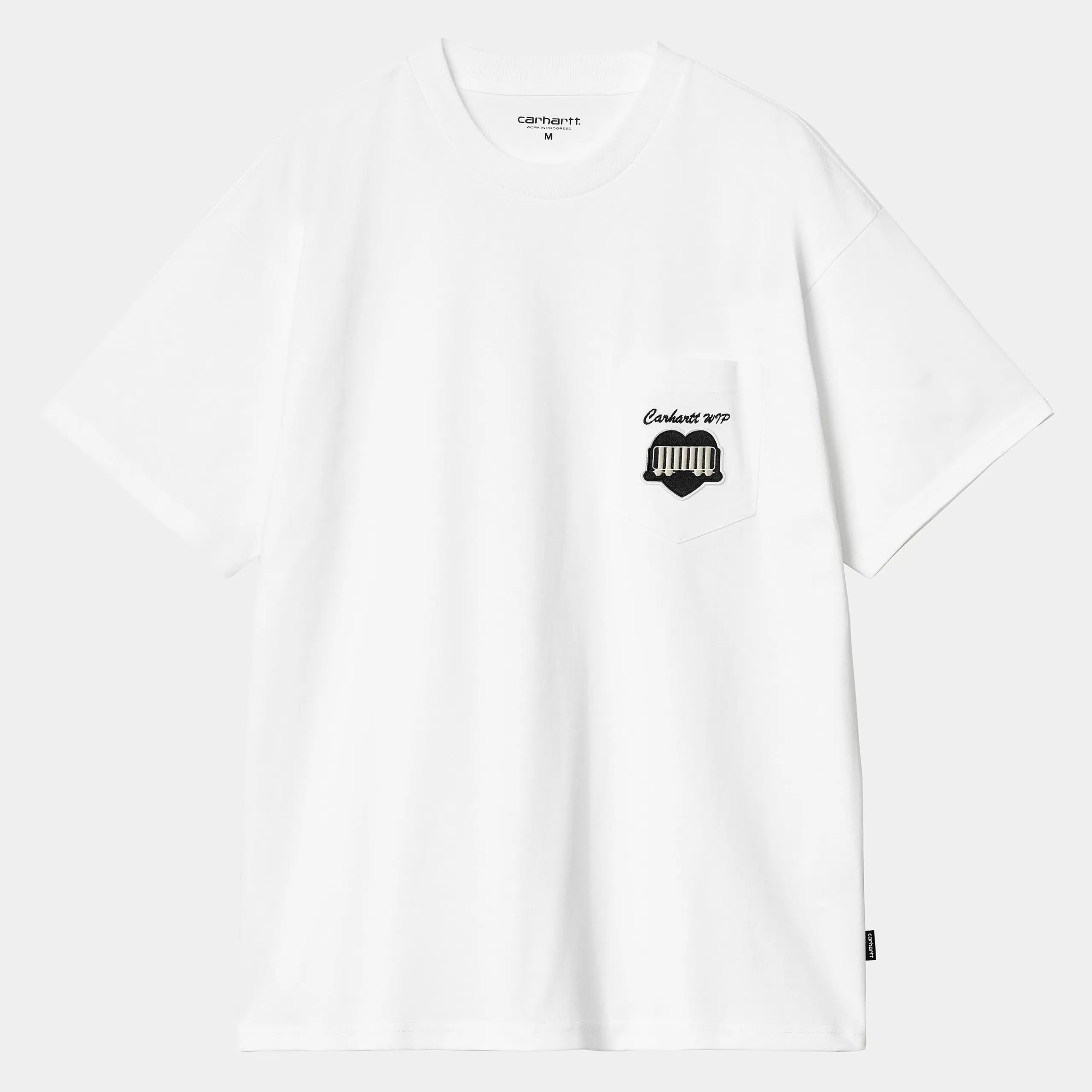 Flash Sale Carhartt WIP S/S Heart Train Pocket T-Shirt White