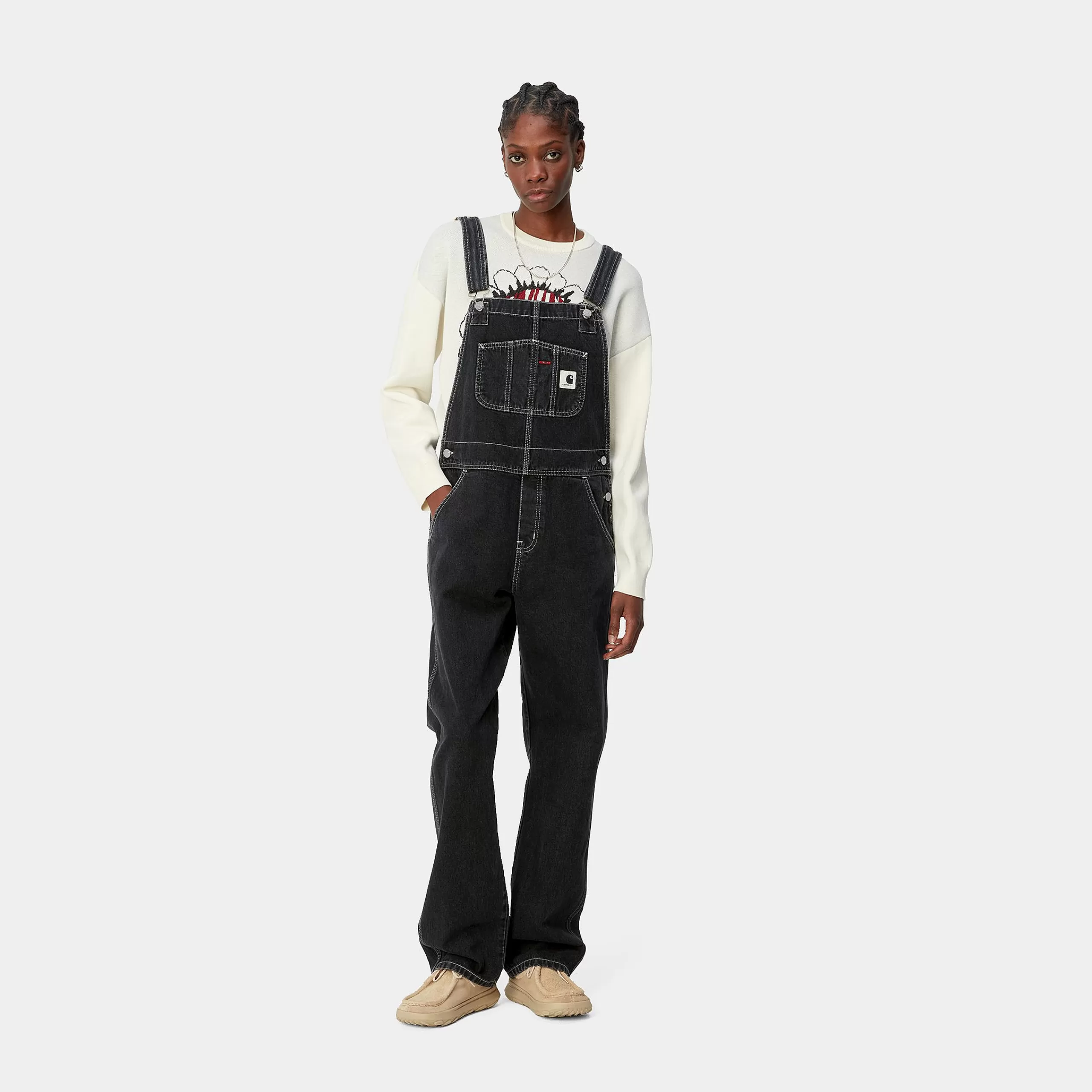 Sale Carhartt WIP W' Bib Overall Straight Black
